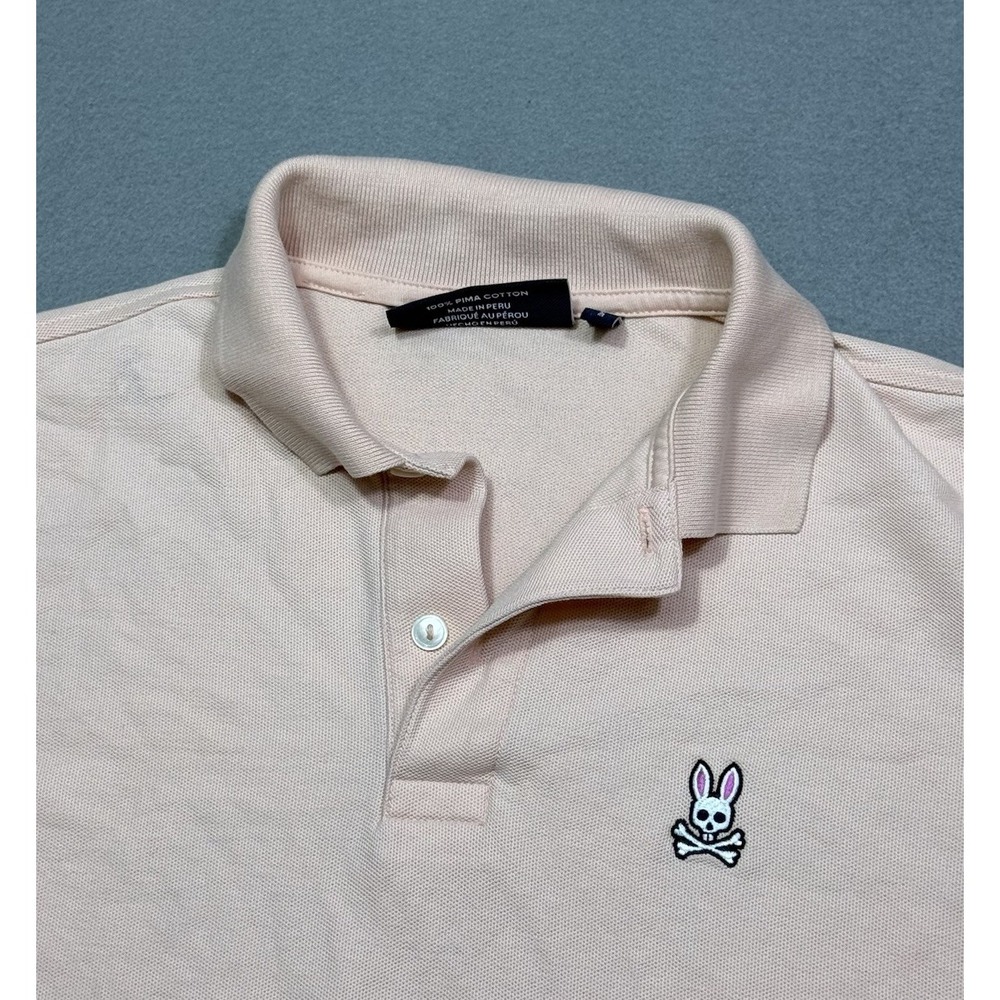Psycho Bunny Polo Shirt Boys XL 18-20 Peach Pima Cotton Stretch Normcore